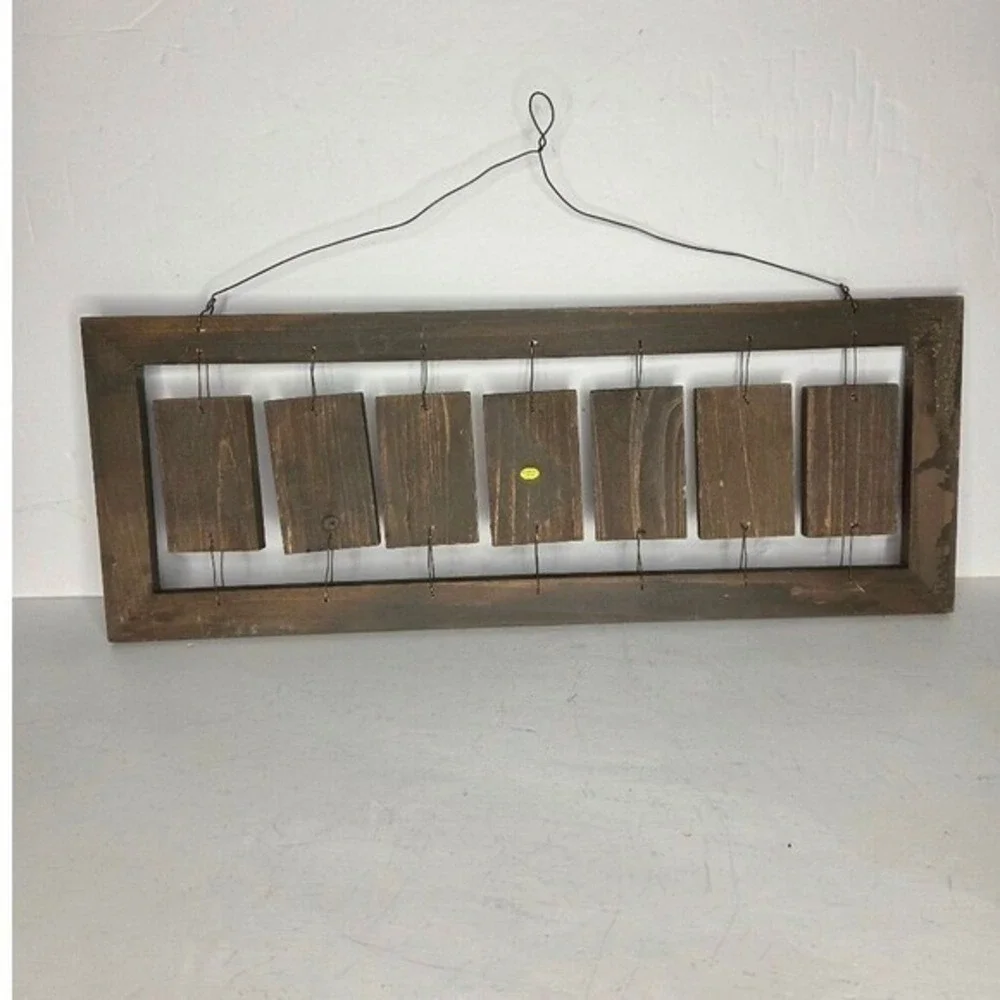 Rustic Americana Wood Welcome Sign Patriotic Red White Blue Star Wall Decor 20in